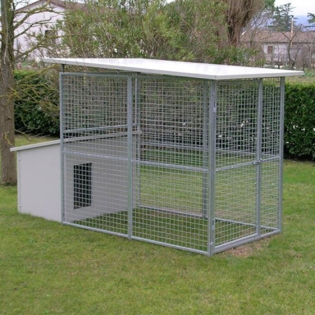 Chenil mod. Eco + niche pour chien mod. Doberman Chenil mod. Eco + niche pour chien mod. Doberman