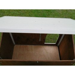 Niche en Bois pour Chien de taille Grande mod. Collie - pour l'extérieur
