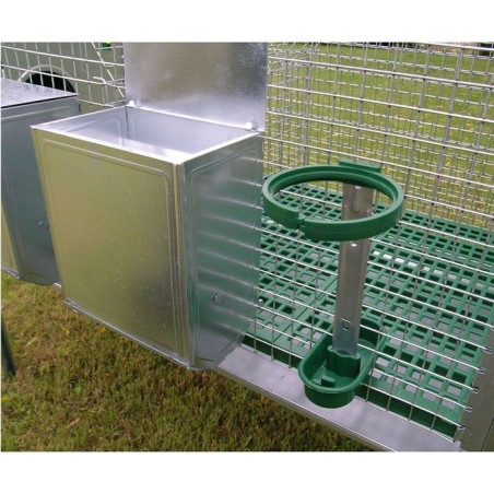 Cage pour Lapines 2 Places avec Accessoires et Nids | Ferranti
