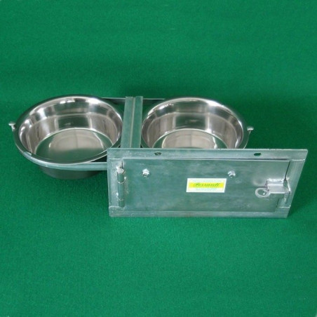 Gamelle Chien Pivotante Double avec Bols Amovibles | Ferranti