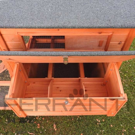 Poulailler en Bois pour 10 Poules avec Nid Triple et Accessoires | Ferranti