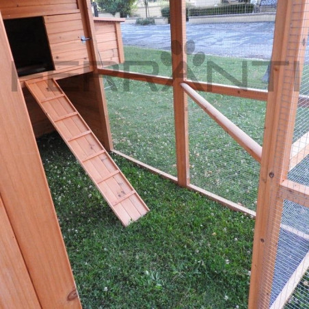 Poulailler en Bois pour 10 Poules avec Nid Triple et Accessoires | Ferranti
