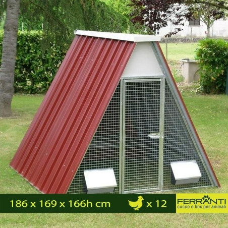 Poulailler pour 12 ou 20 Poules avec Accessoires Inclus | Ferranti
