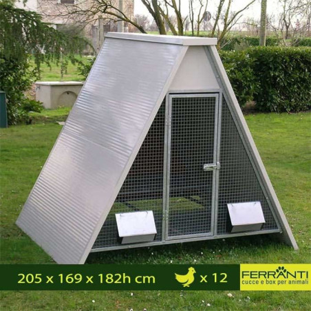 Poulailler Isolé pour l'hiver mod. Surélevé